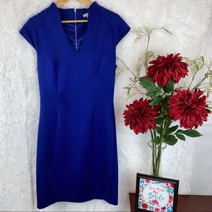 NEW YORK & COMPANY Royal Blue Stretch Dress sz L